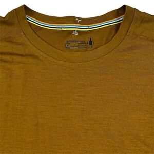 SOLD***Smartwool Merino Wool Short Sleeve Hiking T-shirt Base Layer Brown
